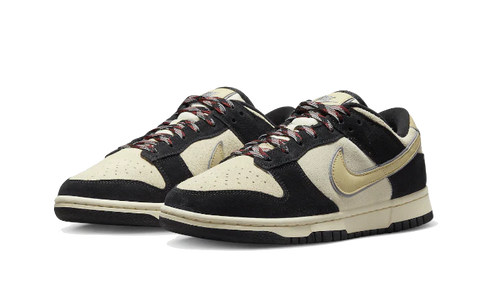 Nike Dunk Low LX Black Suede Team Gold