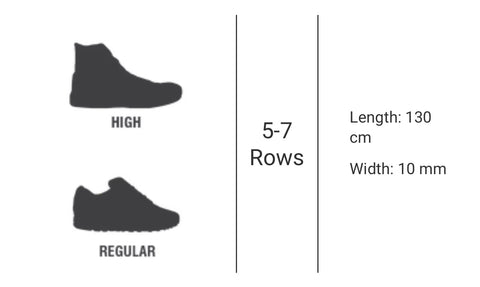 Flatties Shoelaces Gold Tips - 130cm