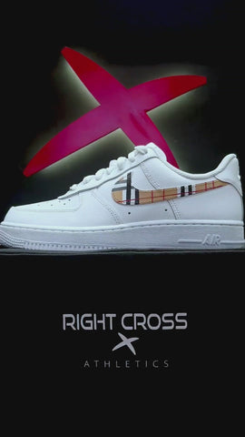Nike AirForce Custom sneaker Burberry